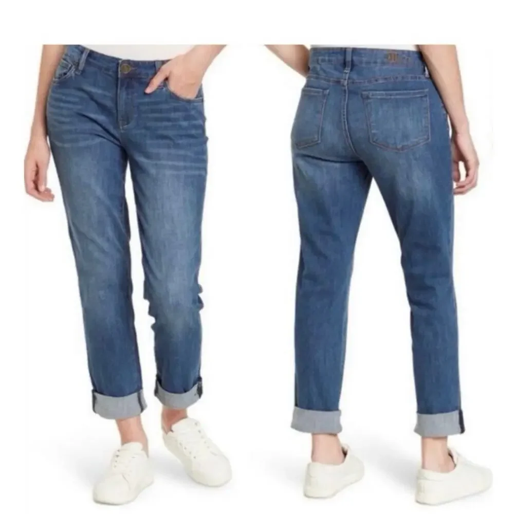NEW! KUT from the Kloth Carrie Boyfriend Jeans Womens‎ Size 12 Denim Relaxed Fit - Picture 2 of 12